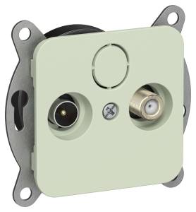 ТВ-розетка TV+SAT проходная IEK Flite FI-AF23-P-K92 панг