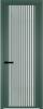 Межкомнатная дверь Profil Doors 3 AGP цвет профиля Зеленый воск, стекло безопасное 6 мм белый триплекс 700x2000