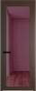 Межкомнатная дверь Profil Doors 1 AGP цвет профиля Деорэ, стекло безопасное 6 мм фиолетовое шпион 800x2000