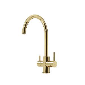 Смеситель для кухни Sancos Taper SC4012ZG под фильтр, золотой глянцевый