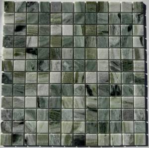 Мозаика Pixel Mosaic Мрамор PIX 314 Jet Green 2.3x2.3 Полированная 30.5x30.5х4