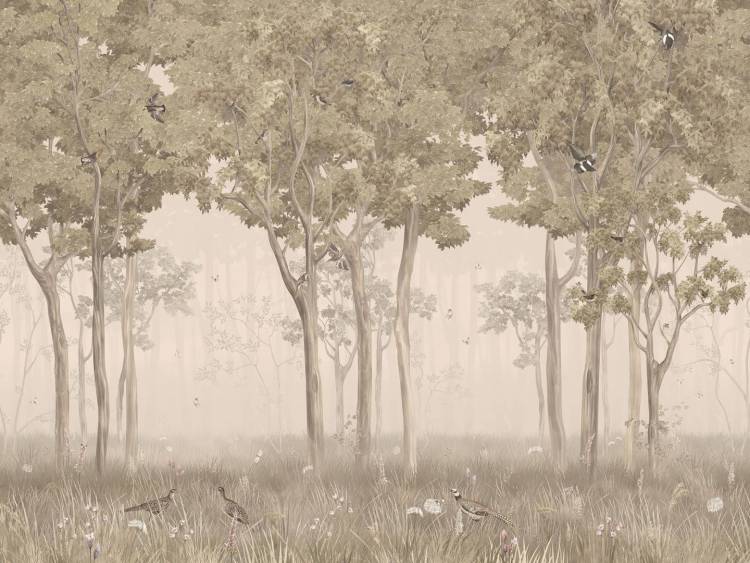 Фреска Ortograf Aurora 34109 Misty grove sepia Флора FLN