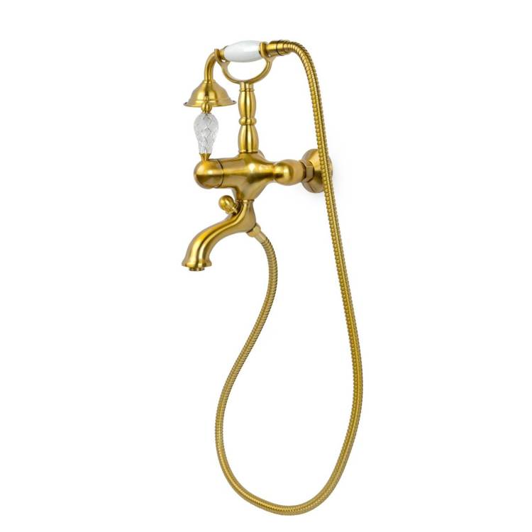 Смеситель для ванны Boheme Crystal 303-CRST бронза