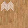Паркетная доска Lab Arte Chevron Французская Елка Дуб Рустик лак 600-490x110x14/3