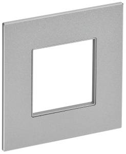 Рамка 1-постовая IEK Skandy SK-M12-M-K23 серебряный