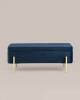 Банкетка-сундук Stool Group Болейн 20A544VF-MOMO-46 с ящиком, велюр синий 110x42 фото 2