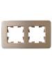 Рамка 2-постовая IEK Brite BR-M22-M-21-K37 шампань фото 4