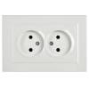 Розетка 2-местная IEK Brite BR-R20-10-K01-F белый фото 4