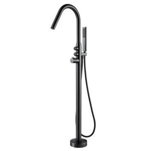 Смеситель для ванны Black&White 7752GM напольный, белый