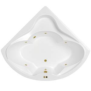 Акриловая ванна WHITECROSS Konsul 150x150 0110.150150.100.SOFT.GL с гидромассажем, 