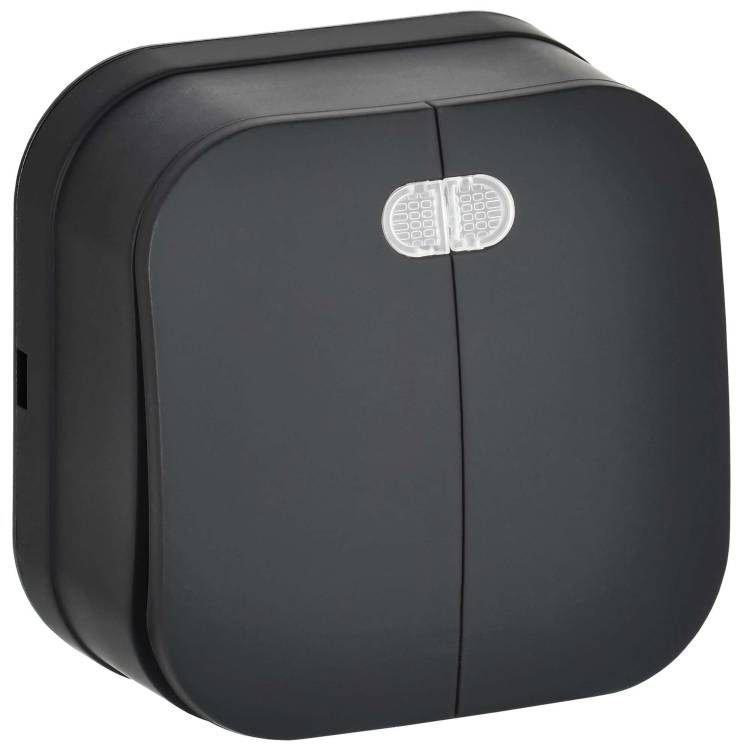 Выключатель 2-клавишный IEK Glory EVH21-K02M-10 черный матовый