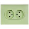 Розетка 2-местная IEK Skandy SK-R20-10-K06-F мятный фото 4