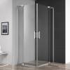 Душевой уголок Cezares Slider AH 2 70/80-80/90 C Cr профиль хром, стекло прозрачное