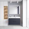 Тумба с раковиной Belbagno Vittoria VITTORIA-900-2C-SO-GO-P 90x45x57 Grigio Opaco подвесная с двумя выкатными ящиками фото 8