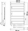 Полотенцесушитель электрический Indigo Oktava Slim 3 LСLOKS3E80-50WMRt белый матовый фото 4