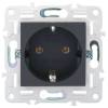 Розетка 1-местная с заземлением IEK Skandy SK-R11-16-K53 графит фото 4