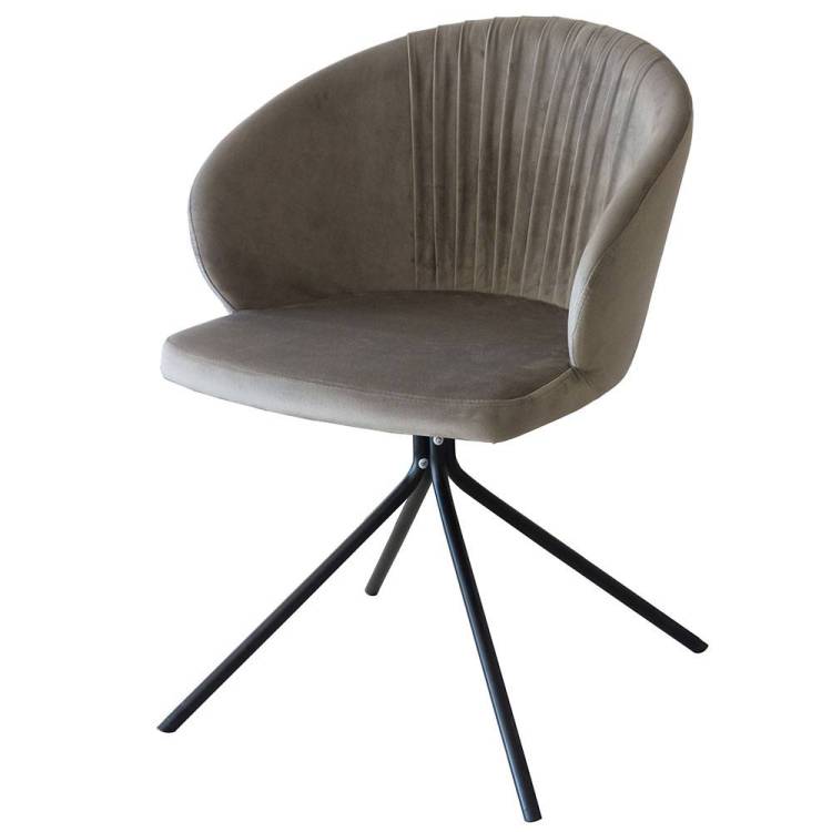 Стул Bradex Home Verona Round FR 0248 табачно-серый вращающийся
