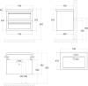 Мебель для ванной Art&Max Platino 75, подвесная, белый глянец фото 5