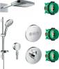 Душевой комплект Hansgrohe Raindance Select E 300 (3 jet) 26468000 + 27802000 + 27506000 + 15741000 + 15745000