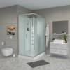 Душевая кабина Niagara Classic NG-43285-14QBKTG 120х80 см, без крыши, с гидромассажем и тропическим душем фото 3