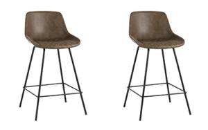 Набор из 2 полубарных стульев Stool Group Texas 9090C MAP/9 X2 коричневый
