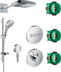 Душевой комплект Hansgrohe Raindance Select E 300 (3 jet) 26468000 + 27802000 + 27506000 + 15741000 + 15745000