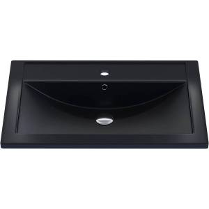 Раковина Uperwood Foster Quartz 291030034 70 см, уголь, черная матовая