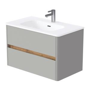 Тумба под раковину 1MarKa Mona Ц0000043591 агатовый серый, 80x45.3x50