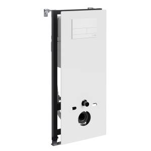 Система инсталляции для унитазов Wasserkraft New Abens 20TLT.010.ME.WH.WM04 клавиша белый матовый
