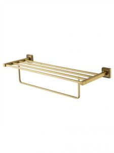 Полотенцедержатель Wonzon & Woghand WW-7281 с полкой, бронза
