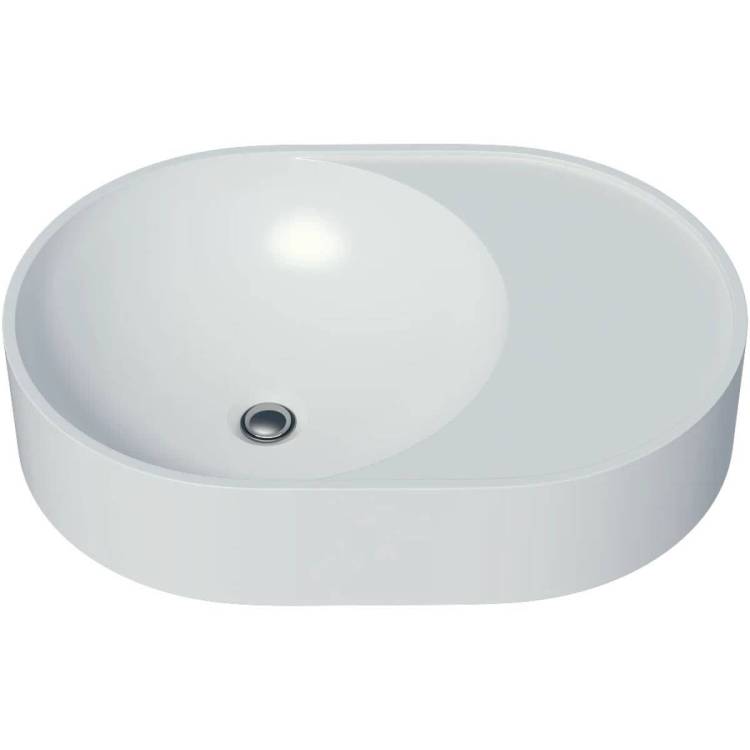 Раковина Uperwood Luna 2911020343 белая глянцевая, 50x35