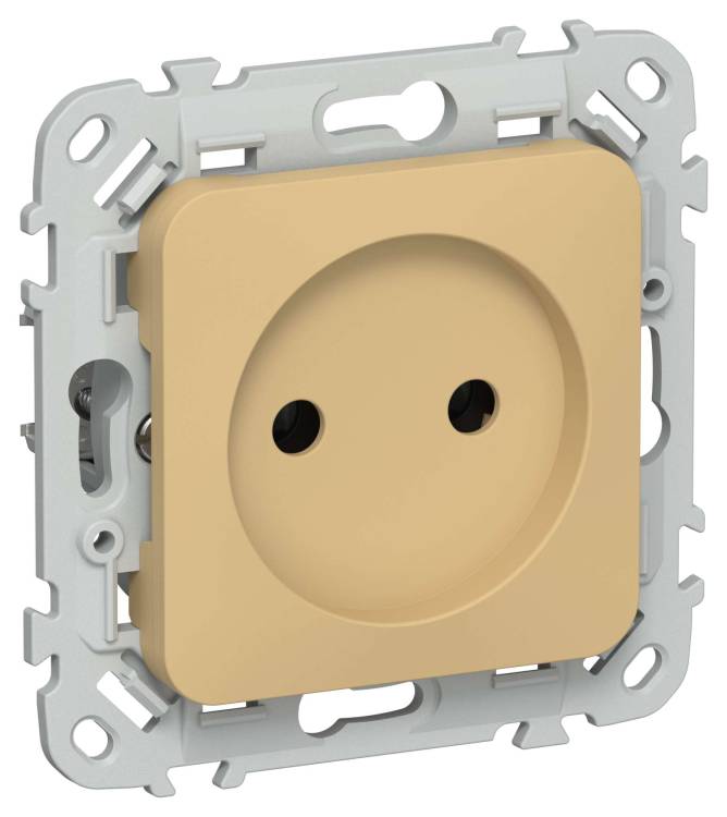 Розетка 1-местная IEK Flite FI-R10-10-1-K89 шамуа