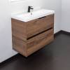 Тумба с раковиной Comforty Селенга-80 00-00021875 дуб темно-коричневый фото 4