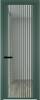 Межкомнатная дверь Profil Doors 3 AGP цвет профиля Зеленый воск, стекло безопасное 6 мм ромб белый 700x2000