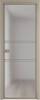 Межкомнатная дверь Profil Doors 2 AX цвет профиля Никель матовый, стекло безопасное 6 мм матовое 700x2000