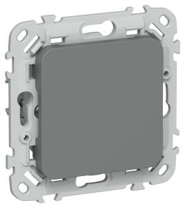 Заглушка с суппортом IEK Flite FI-PL10-K80 мокрый асфальт