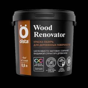 Краска-лазурь для дерева Olsta Wood Renovator база С Беленый дуб 0.9 л