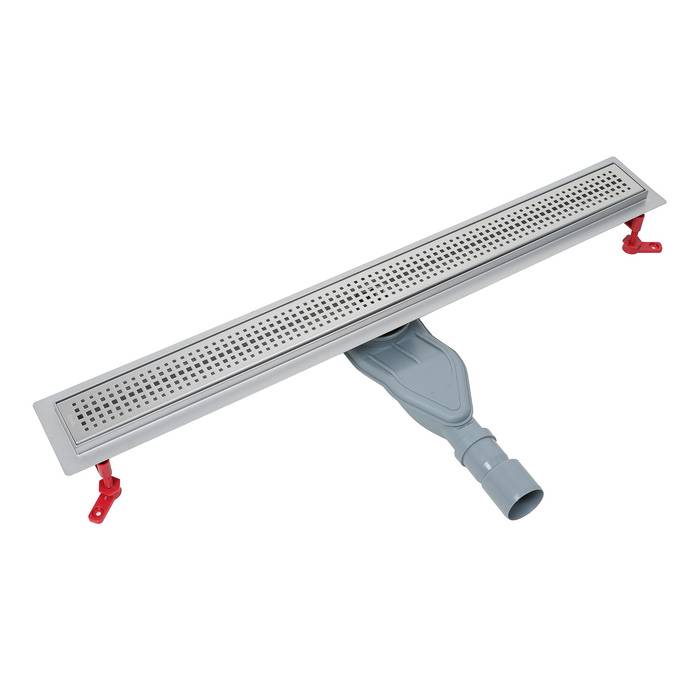 Душевой лоток Iddis Perfex 975B8SB20DZ перфорированная решетка, хром глянцевый, 80 см