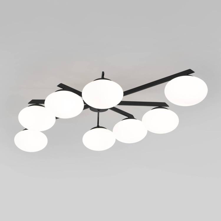 Потолочный светильник Eurosvet Opaline 70220/8 черный Smart