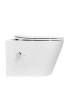 Унитаз подвесной Boheme Avva 973-SET-2-W с функцией биде, с крышкой-сиденьем, белый глянец фото 4