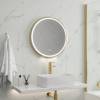 Зеркало Teymi Lina Supernova Gold T20121 с подсветкой и подогревом, сенсор, круглое, D60 фото 4