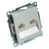Розетка компьютерная 2-местная Stekker GLS00-7109-03 50005 фото 2