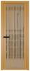 Межкомнатная дверь Profil Doors 3 AGP цвет профиля Золото, стекло безопасное 6 мм комфорт серый 600x2000