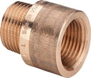 Удлинитель Viega R-резьба бронза модель 3525 1 1/4x1 1/4 арт 440503 L 25мм