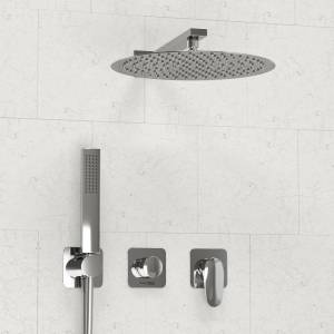 Душевой комплект Wasserkraft Weida A3151.268.090.116.271.087.103 встраиваемый, с верхней душевой насадкой и лейкой, хром