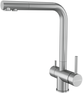 Смеситель для кухни Kuchenstern Fokus-FS 401SS40 нержавеющая сталь