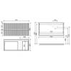 Тумба под раковину Sancos Snob R SNR100RW 100 см, R, Bianco фото 6