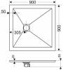 Поддон для душа RGW Stone Tray ST-0099W 90х90 с сифоном фото 5