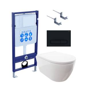 Комплект Aquatek Поларис SET AQUATEK ПОЛАРИС-025 4в1 кнопка черный матовый