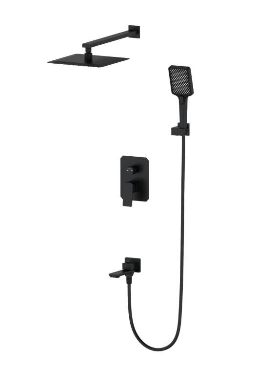 Душевой комплект Wonzon & Woghand WW-88939011-MB черный
